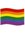 Pegatina bandera gay